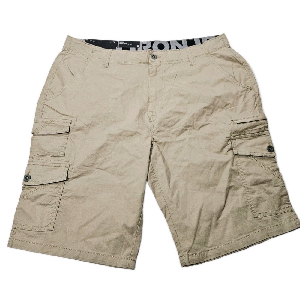 Iron Co. Men's Comfort Waistband Regular Fit Stretch Cargo Short Size 38